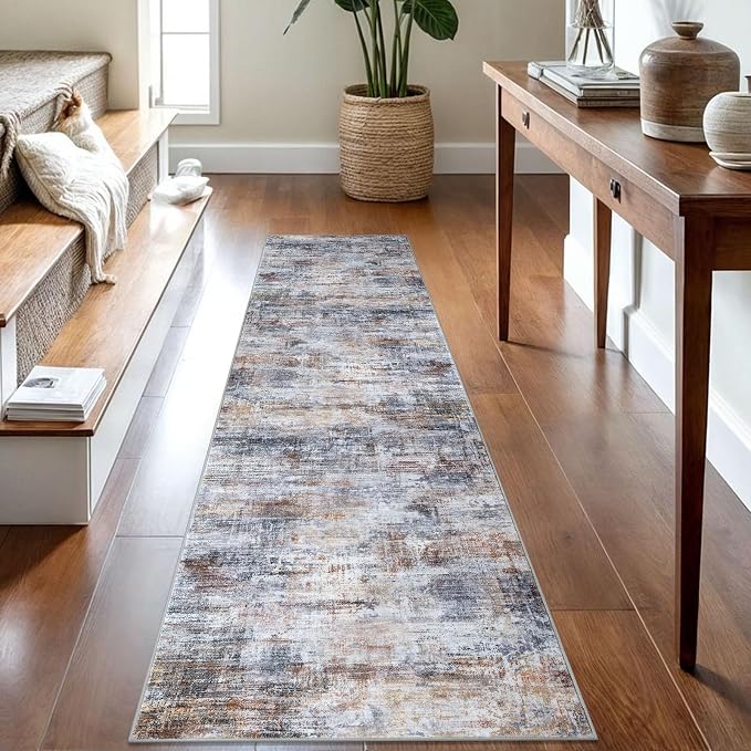 IOHOUZE Abstract Runner Rug 2x8 Ft Washable Runners by iOhouze