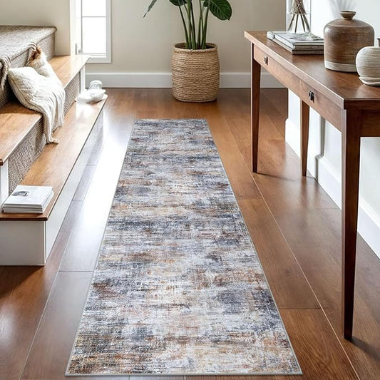 IOHOUZE Abstract Runner Rug 2x8 Ft Washable Runners by iOhouze