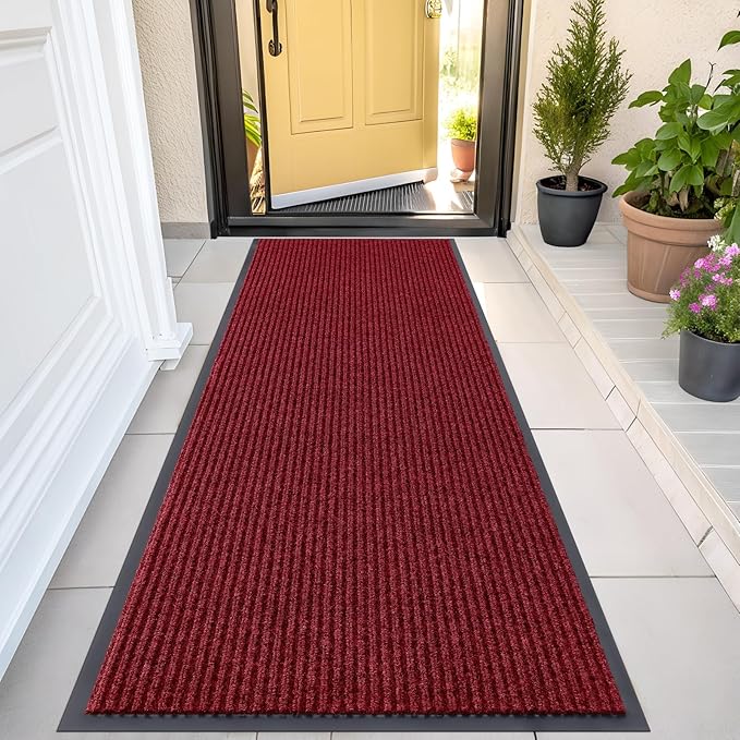 OLANLY Front Door Mat Indoor Outdoor Entrance, Waterproof Heavy Duty Doormat by OLANLY