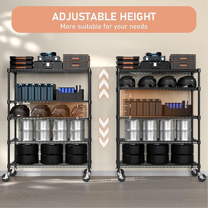 Garage Shelving 5 Tier Industrial Metal Shelving Units - Image 6