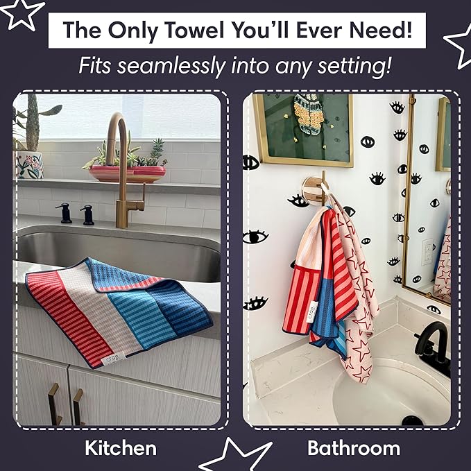 Microfiber Hand Towel & Washcloth Set of 2 - Image 3