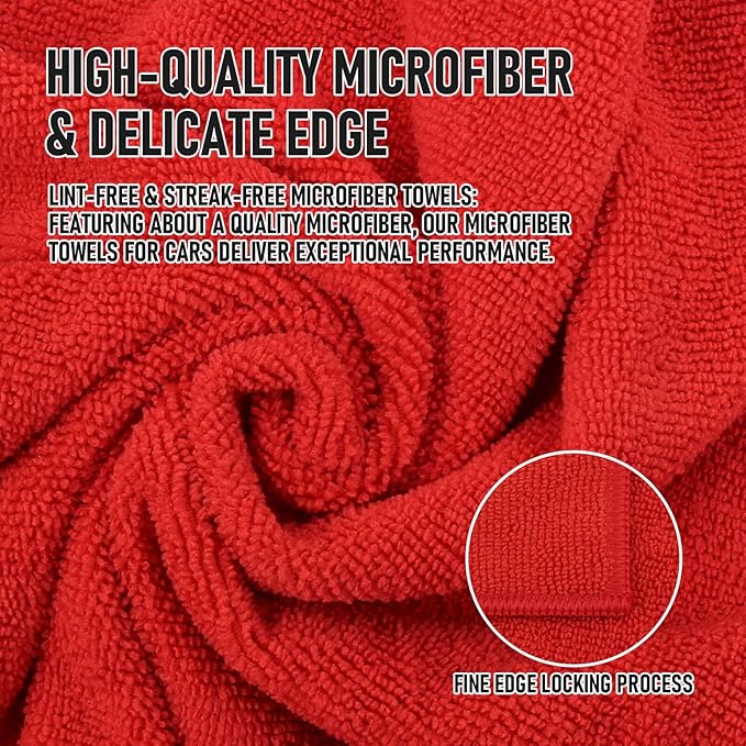 Tricol Clean Microfiber Cleaning Cloth, 12 Pack Ultra-Thick Cleaning Rags - Image 2