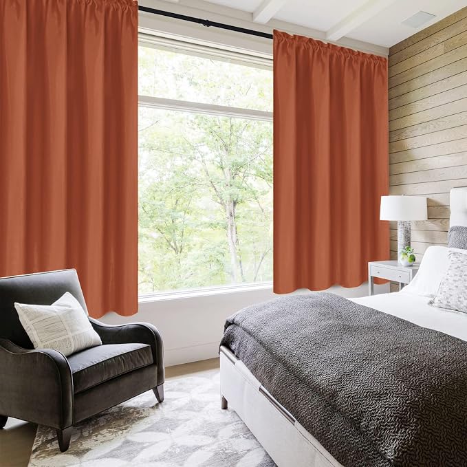 DWCN Blackout Curtains Thermal Insulated, Energy Saving & Noise Reducing - Image 2