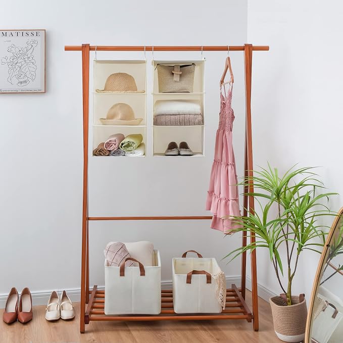 GRANNY SAYS 6-Shelf Hanging Closet Shelves, Separable to 2 Pack 3-Shelf Closet - Image 6