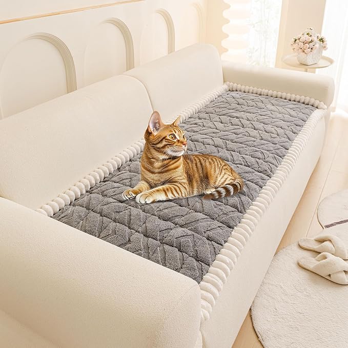 OTOB Couch Cover for Dogs Washable Pet Friendly, Non Slip Plush Funny Fuzzy by OTOB