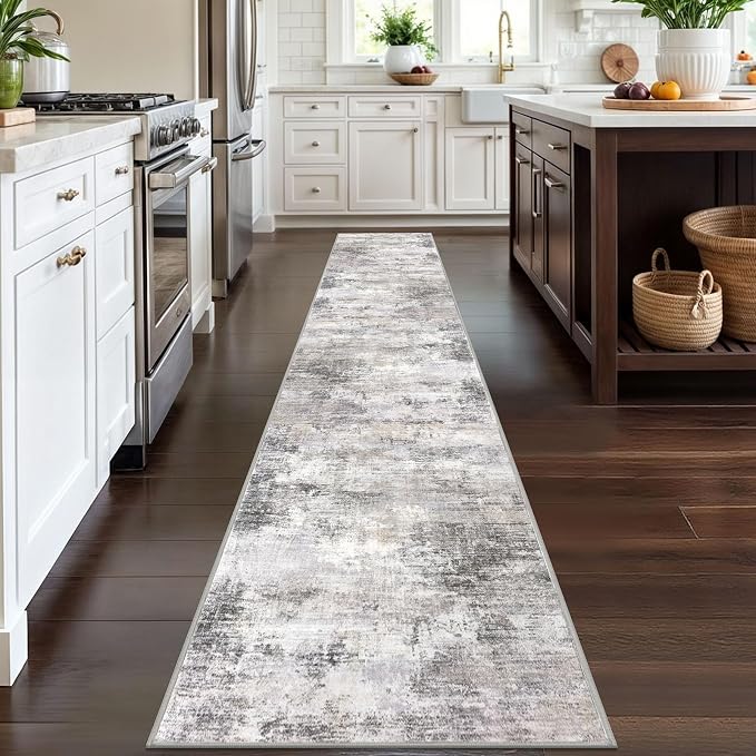 IOHOUZE Abstract Runner Rug 2x12 Ft Washable Runners - Image 2