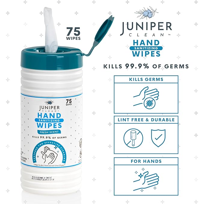 4 Pack Hand Sanitizing Wipes, Alcohol Free 300 Count Canister Disposable Hand - Image 3