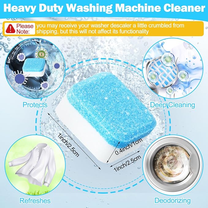 150 Pcs Washing Machine Cleaner Washing Machine Tablets Deep Cleaner Tablets - Image 2