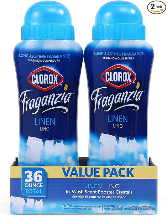 Clorox Fraganzia Laundry Scent Booster Crystals in Linen Scent by Clorox
