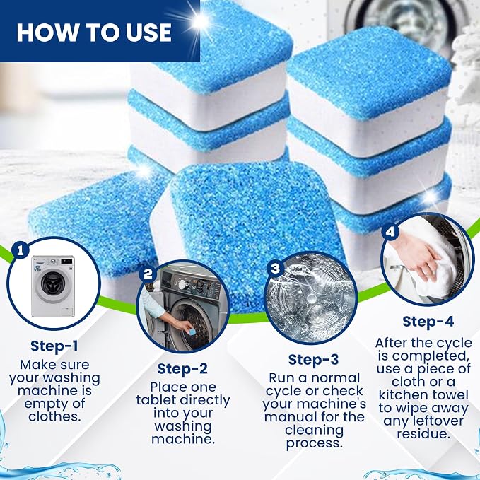 True Fresh Washing Machine Cleaner Tablets – 25-Pack Deep Cleaning - Image 4