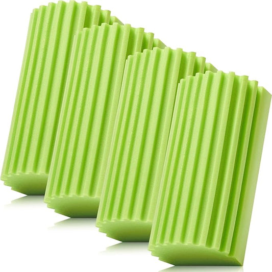 4 Pack Damp Dusting Sponge Duster, Reusable Household Cleaning Sponge Tool by MrScrubCleaninghelpers