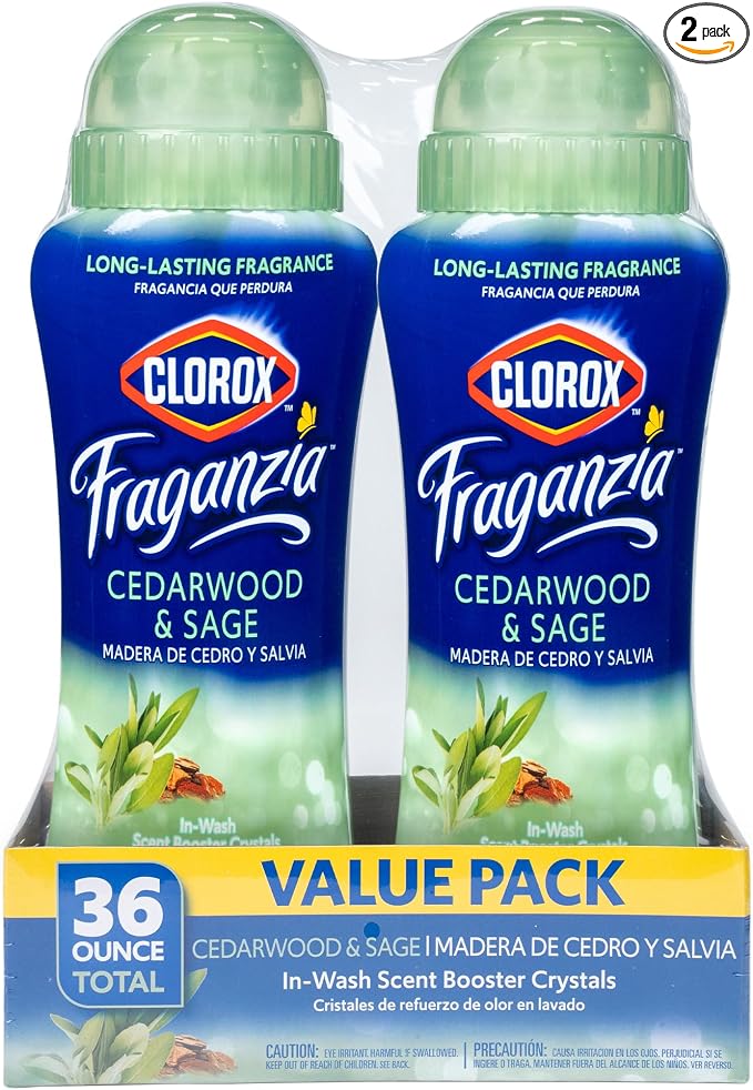 Clorox Fraganzia Laundry Scent Booster Crystals in Cedarwood & Sage Scent by Clorox