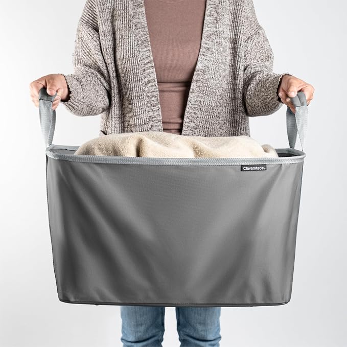 CleverMade Collapsible Laundry Basket Hamper - Image 8