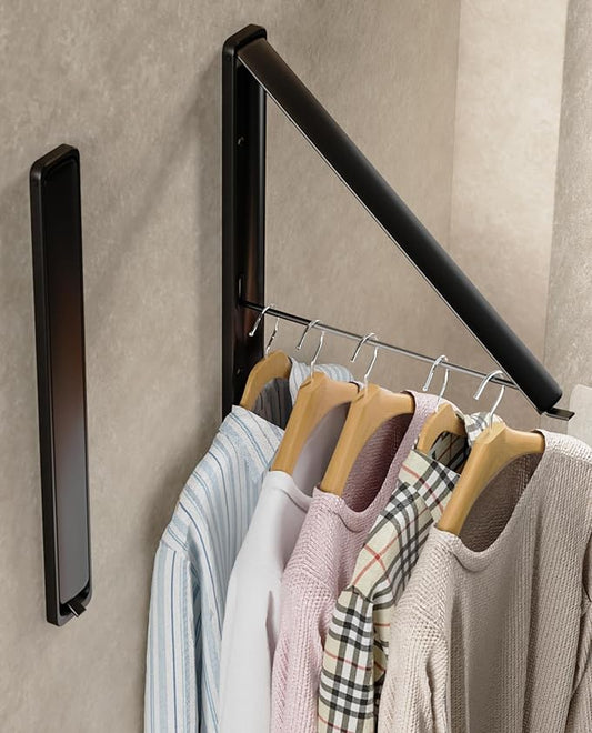 Dr.DJ Clothes Drying Rack, Wall-Mounted Retractable & Foldable Clothes Hanger by DrDJ