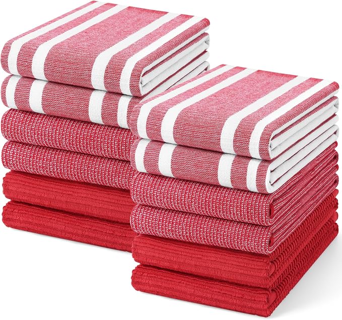 Homaxy Premium Kitchen Towels, Large Cotton 380 GSM Kitchen Hand Towels by Homaxy