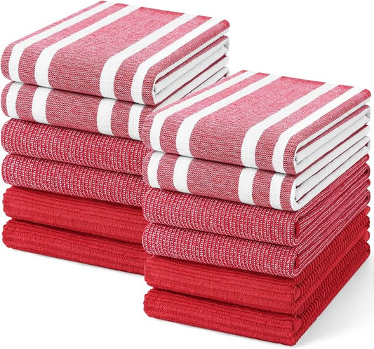 Homaxy Premium Kitchen Towels, Large Cotton 380 GSM Kitchen Hand Towels by Homaxy