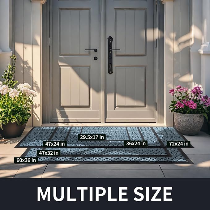 Yimobra Large Door Mat Outside Entrance 36x24, Waterproof Heavy Duty Outdoor - Image 2