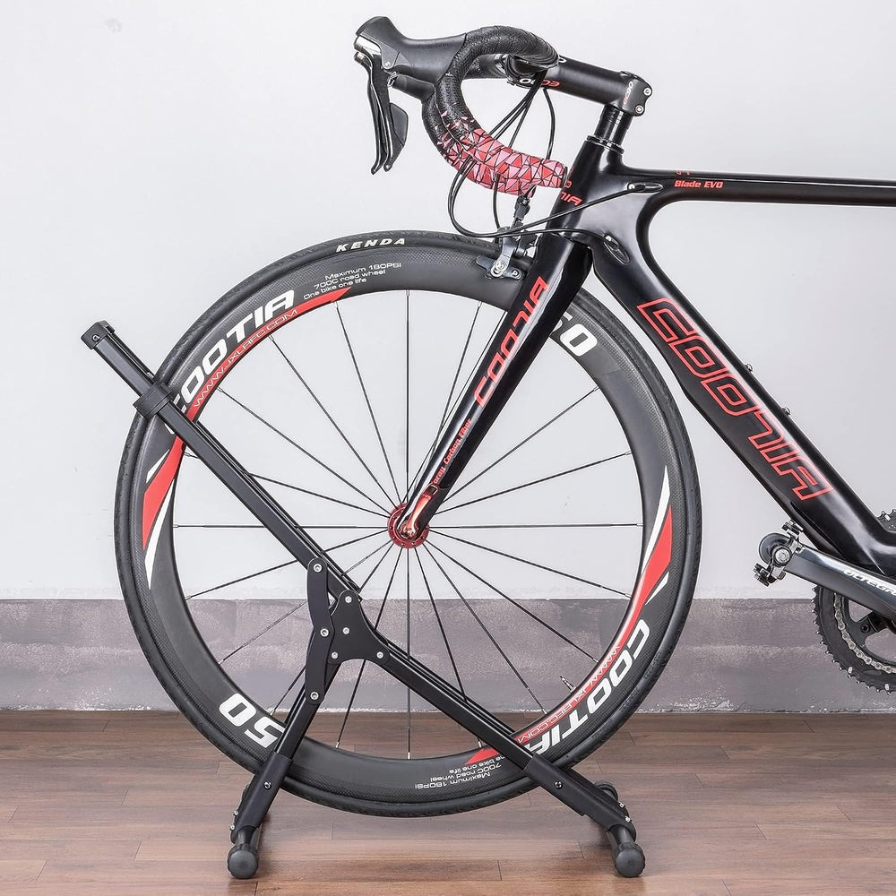 CHEPARK Bike Floor Stand Rack- Indoor Bike Stand for Garage/Home - Bike Stora...
