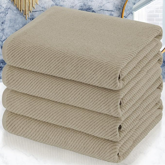 VOOVA & MOVAS Bath Towels Set of 4, Large 30" x 56" by VOOVAMOVAS
