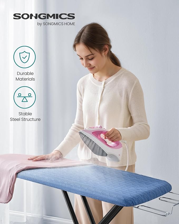 SONGMICS Ironing Board, Foldable Iron Board, Height Adjustable up to 35 Inches - Image 2