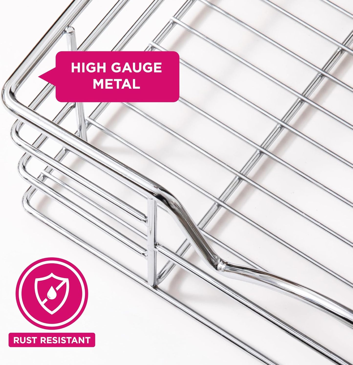 HOLDN’ STORAGE Pull Out Cabinet Organizer, Pantry Drawer, 28"W x 21"D x 5"H | Heavy-Duty Full-Extension, Roll Out Shelf for Pots, Pans & Under Sink Storage, Chrome, Require a 29.25"W Cabinet Opening