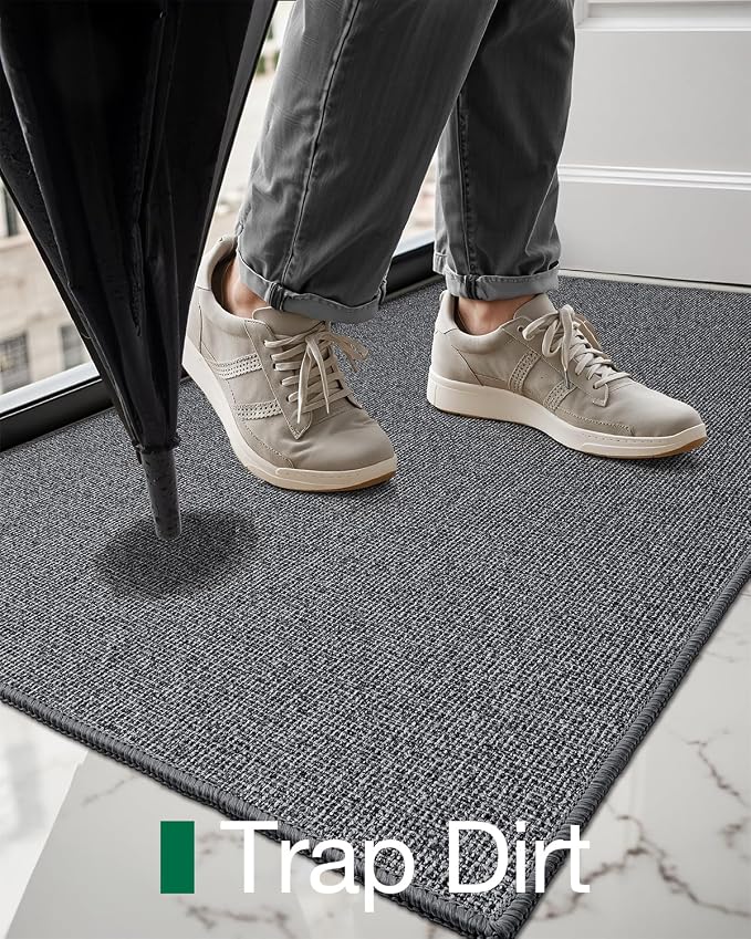 LUMI Indoor Door Mat 36"x59", Ultra Thin Low Profile Non-Slip Doormat - Image 7
