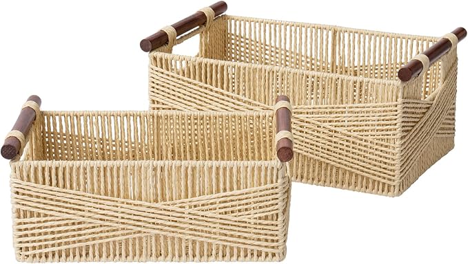 LA JOLIE MUSE Wicker Storage Baskets by LaJol%C3%ADeMuse