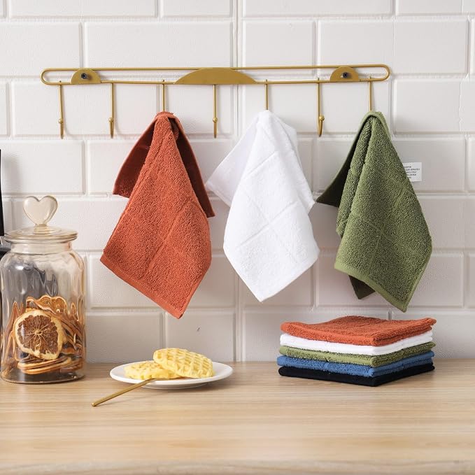 Glynniss Dishcloths Kitchen Highly Absorbent Dish Rags 100% Cotton Dish Cloths - Image 7