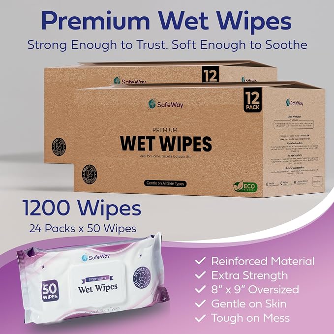 SAFEWAY Adult Wipes Disposable — Multi-Purpose Wipes, Alcohol-Free, Preferred - Image 7