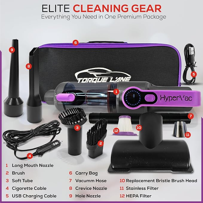 Car Vaccum Cleaner - 2 in 1 Handheld dustbuster - Image 2