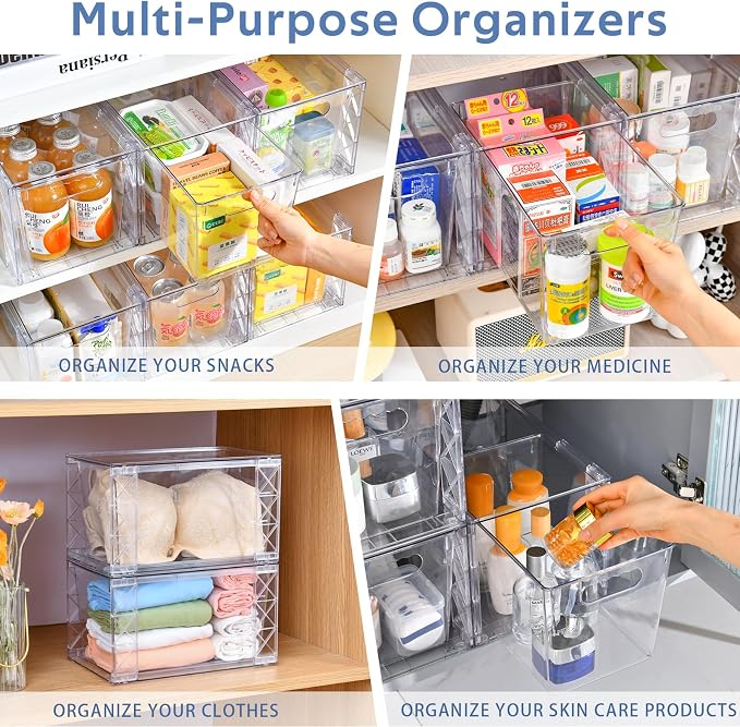 Plastic Drawers Storage, Acrylic Storage Bins - Image 5