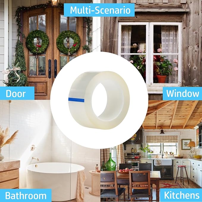Transparent Window Weather Sealing Tape 2 Inch x 33 FT Weather Stripping - Image 6