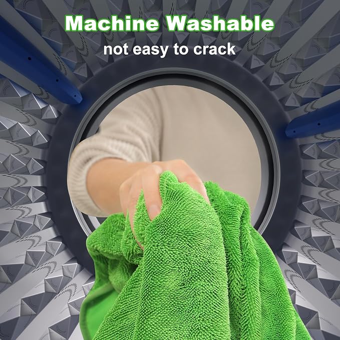 JOYMOOP Microfiber Towels for Cars, 3 Pack 35.4" x 23.6" Car Drying Towel - Image 7