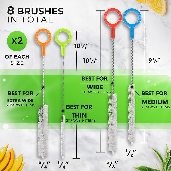 Heavy Duty Cleaning Brushes Set of 8 - Image 2