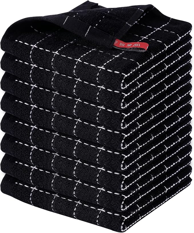 Homaxy 100% Cotton Terry Kitchen Dish Cloths, Ultra Soft and Absorbent Dish by Homaxy