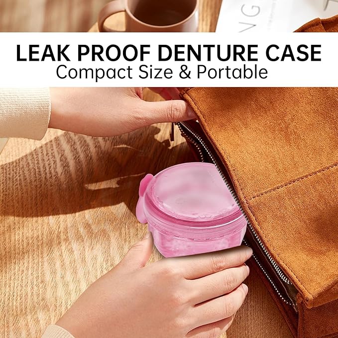 Denture Bath Case Denture Cleaning Cup - Image 6