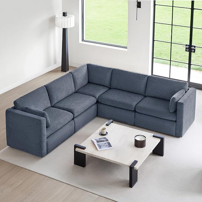 CHITA Oversized Modular Sectional Fabric Sofa Set, FSC Certified Extra Large 5 by CHITALIVING