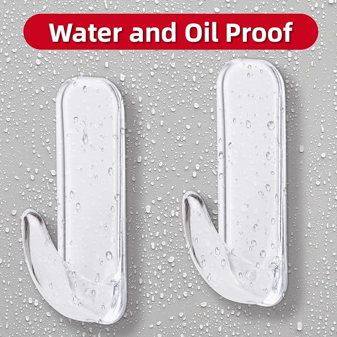 Wall Hooks for Hanging Heavy Duty, Medium 22 Self Adhesive Wall - Image 5