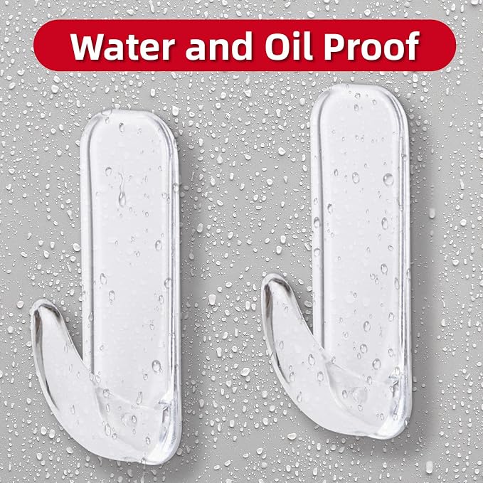 Wall Hooks for Hanging Heavy Duty, Large 12 Self Adhesive Wall - Image 5