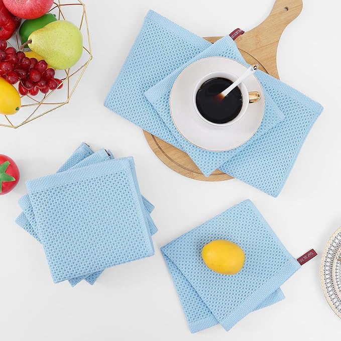 Homaxy 100% Cotton Waffle Weave Kitchen Dish Cloths, Ultra Soft Absorbent Quick - Image 7