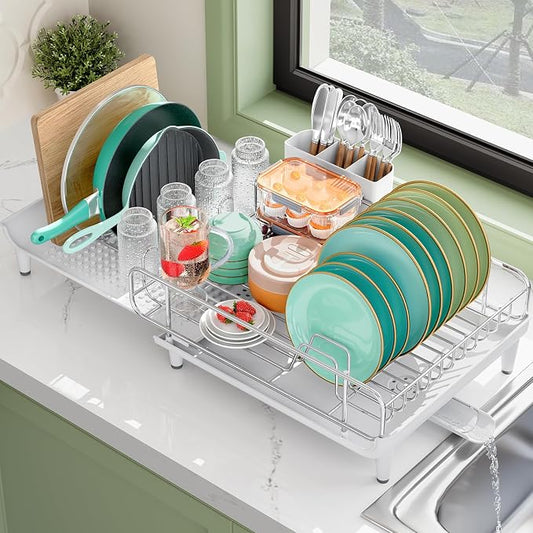 Expandable Dish Drying Rack, Foldable Dish Rack by Urackify