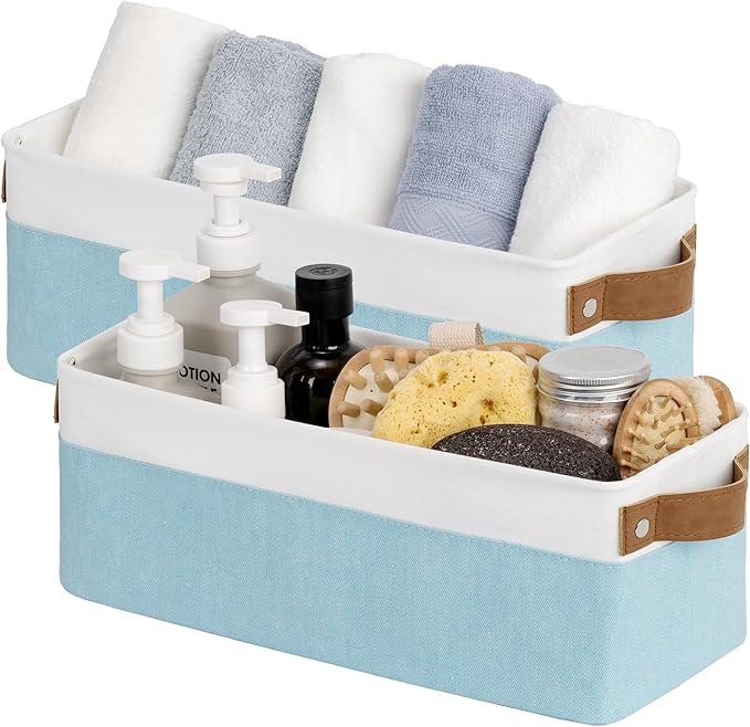StorageWorks Narrow Storage Bins, Small Basket by StorageWorks