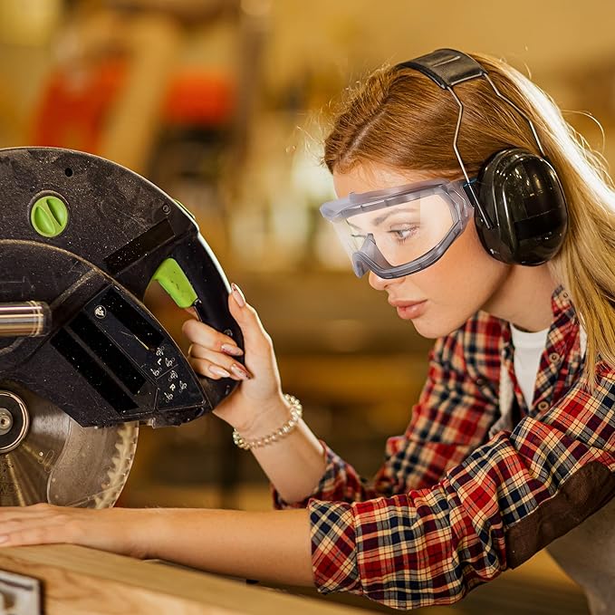 Chemistry Lab Safety Goggles, that Fit Over Glasses, Scientific, Construction - Image 6