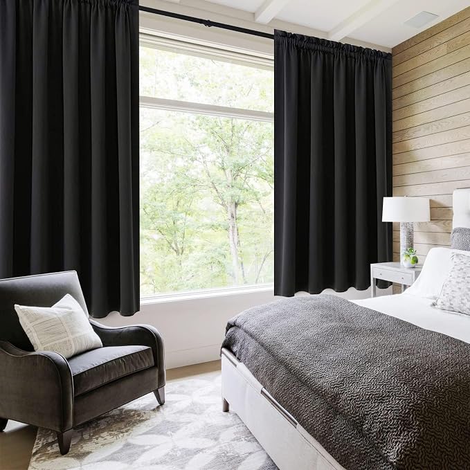 DWCN Blackout Curtains for Living Room Thermal Insulated, Energy Saving & Noise - Image 2