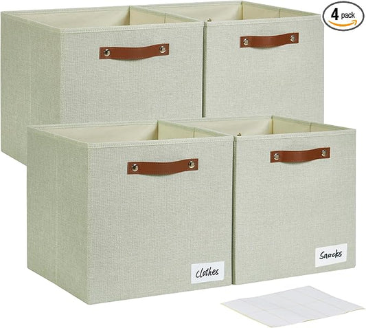 Collapsible Fabric Storage Cube Bins by Bagnizer