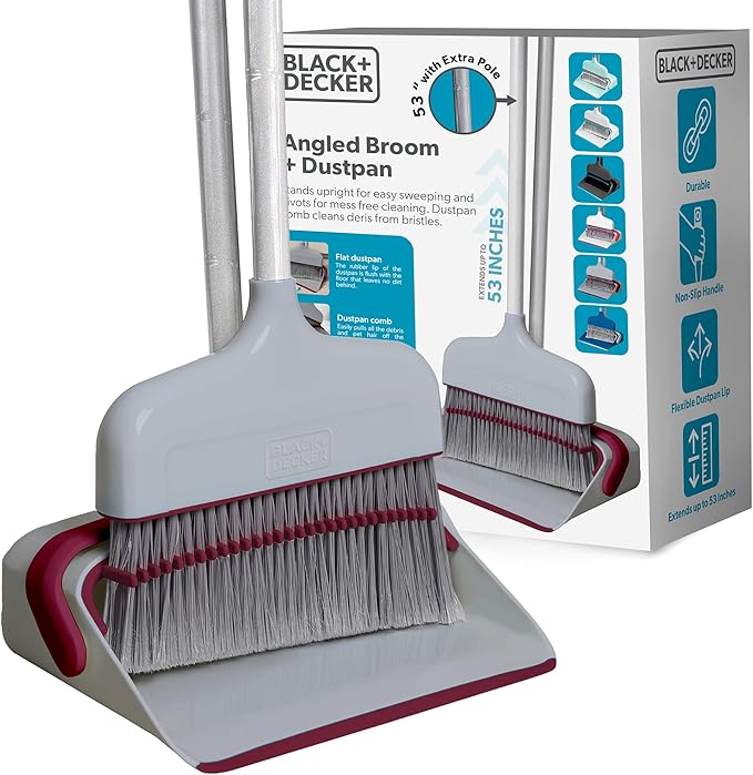 BLACK+DECKER Butler Broom & Dustpan Set by BLACKDECKER