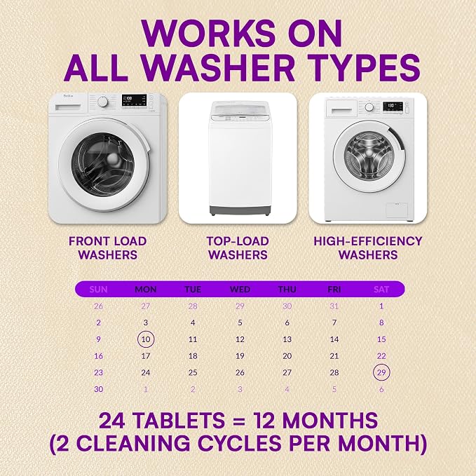 Washing Machine Cleaner Tablets 24 Pack - Image 4