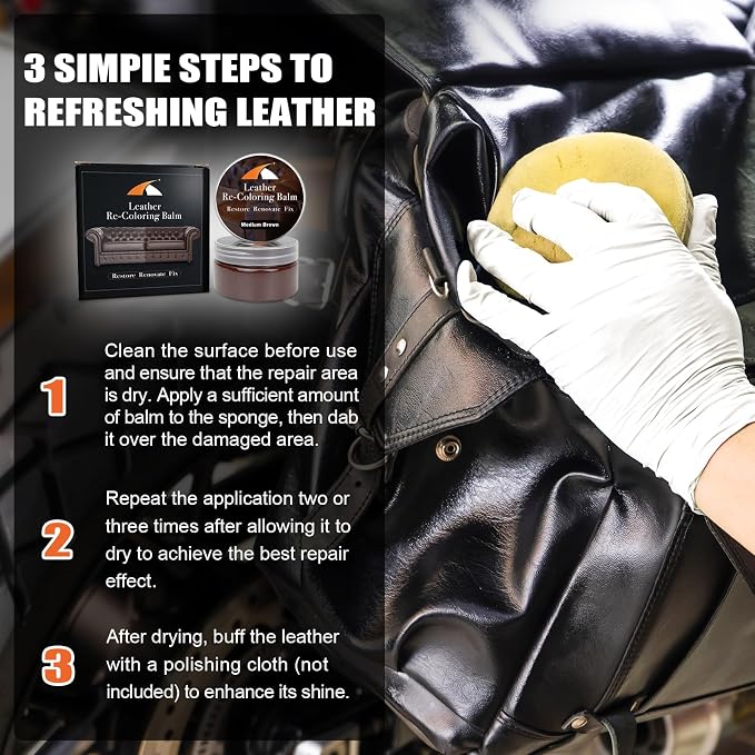 Medium Brown Leather Repair Kit - Image 6