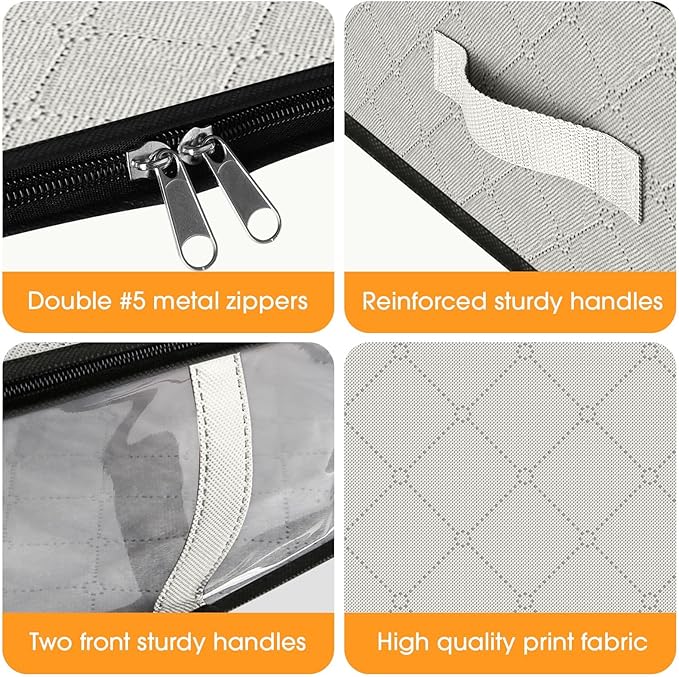 StorageRight Under Bed Storage Bins, Breathable Organizer - Image 3