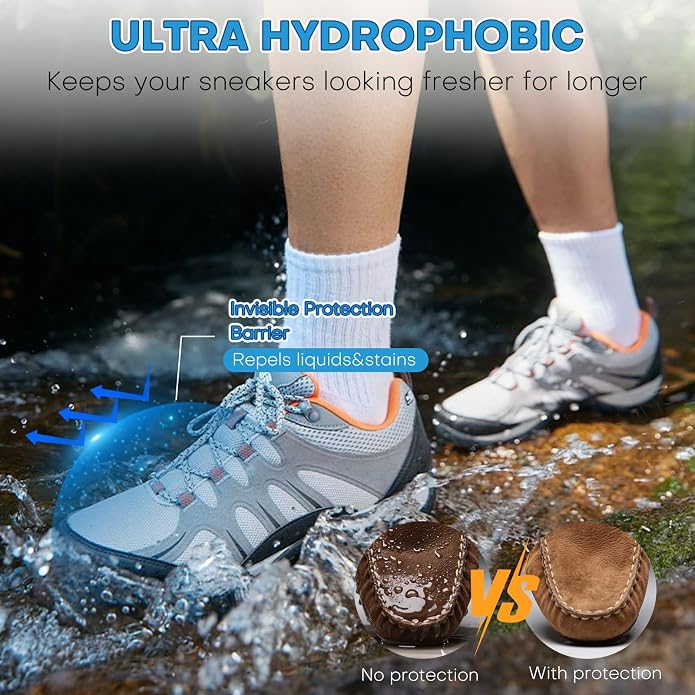 etching Shoe Protector Spray, Suede Protector Spray, Rain & Stain Waterproof - Image 2